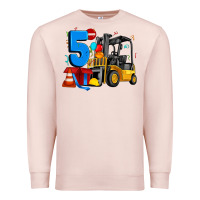 Pale Pink forklift birthday five Premium Sweatshirt - Artiststas