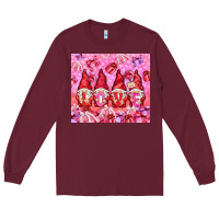 Burgundy Love gnomies with gift boxes tumbler Long Sleeve Tee - HowdyJamesFarm
