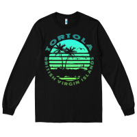 Black Bvi Tortola British Caribbean Island Souvenir Long Sleeve Tee - minhPixels