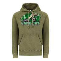 Vintage Olive Game day soccer Vintage Hoodie - HowdyJamesFarm