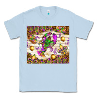 Dusty Blue Mardi Gras with crab Classic Tee - NancyCooperArtShop