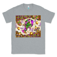 Heather Grey Mardi Gras with crab Classic Tee - NancyCooperArtShop