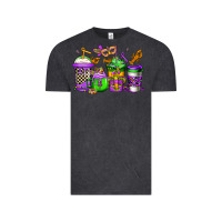 Vintage Black mardi gras crawfish coffee Vintage Tee - Jasminsmagicworld