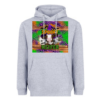 Heather Grey Spooky Heifer Heavyweight Hoodie - Artiststas