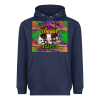 Navy Spooky Heifer Heavyweight Hoodie - Artiststas