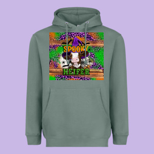 Spooky Heifer Heavyweight Hoodie Designed By Artiststas