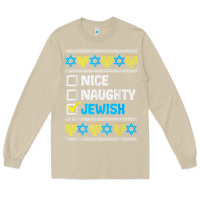 Mushroom nice naughty jewish ugly hanukkah sweater chanukah jew gift premium t Long Sleeve Tee - minhPixels