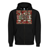 Black Believe Zipper Hoodie - CowhideDigitalArt
