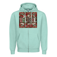Seafoam Believe Zipper Hoodie - CowhideDigitalArt