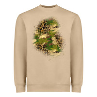 Mushroom camouflage and leopard patch  1 Heavyweight Sweatshirt - BundleAndBundleShop