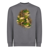 Storm camouflage and leopard patch  1 Heavyweight Sweatshirt - BundleAndBundleShop