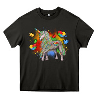 Asphalt autism unicorn Heavy Core Tee - LillyAllenDesigns