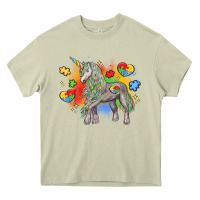 Mossy autism unicorn Heavy Core Tee - LillyAllenDesigns