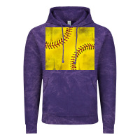 Cloud Purple distressed softball pattern Vintage Hoodie - TumblerDesignByShophia
