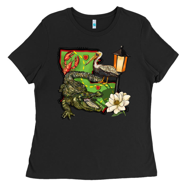 Louisiana State Ladies Tee by BarkalooDesign | Teevron