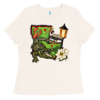 Bone louisiana state Ladies Tee - BarkalooDesign
