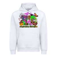 White rt respiratory therapist Urban Hoodie - AdoDesignShop