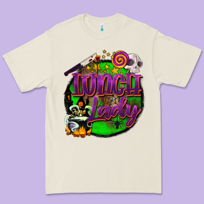 Halloween Lunch Lady Premium Tee Designed By Barkaloodesign