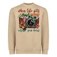 Mushroom When Life Gets Blurry Adjust Your Focus Vintage Camera Heavyweight Sweatshirt - FaDigitalArtStudio