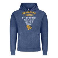 Vintage Denim engineer engineering mechanical profession electrical gift Vintage Hoodie - minhPixels