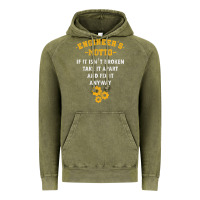 Vintage Olive engineer engineering mechanical profession electrical gift Vintage Hoodie - minhPixels