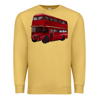 Antique Gold double decker bus Premium Sweatshirt - Artiststas