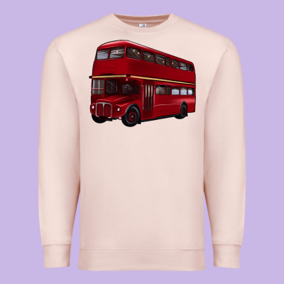 Double Decker Bus Premium Sweatshirt Designed By Artiststas