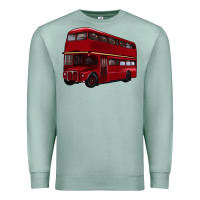 Seafoam double decker bus Premium Sweatshirt - Artiststas