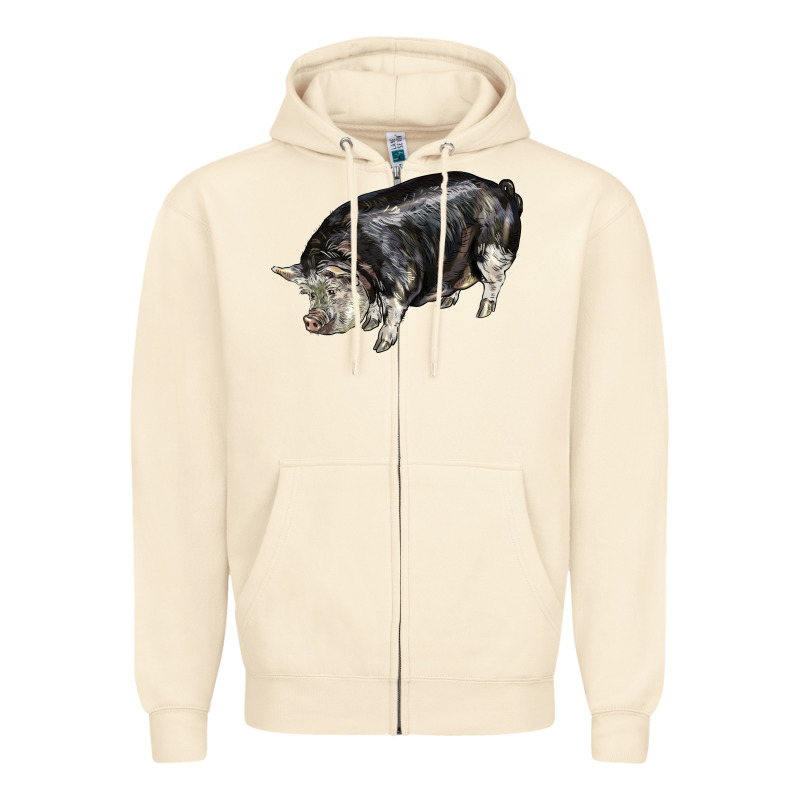 Poland China Pig Zipper Hoodie by LillyAllenDesigns | Teevron
