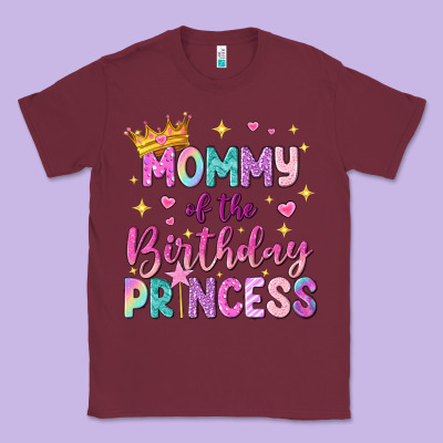 Mommy Of The Birthday Princess Classic Tee Designed By Nancycooperartshop