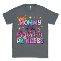 Charcoal Heather mommy of the birthday princess Classic Tee - NancyCooperArtShop