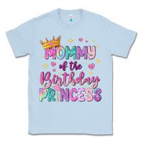 Dusty Blue mommy of the birthday princess Classic Tee - NancyCooperArtShop