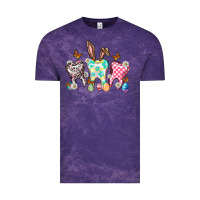 Cloud Purple Happy Easter Day teeth Vintage Tee - HowdyJamesFarm