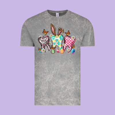 Happy Easter Day Teeth Vintage Tee Designed By Howdyjamesfarm