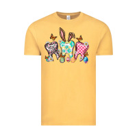 Vintage Mustard Happy Easter Day teeth Vintage Tee - HowdyJamesFarm