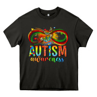 Asphalt autism awareness butterfly infinity symbol Heavy Core Tee - LillyAllenDesigns