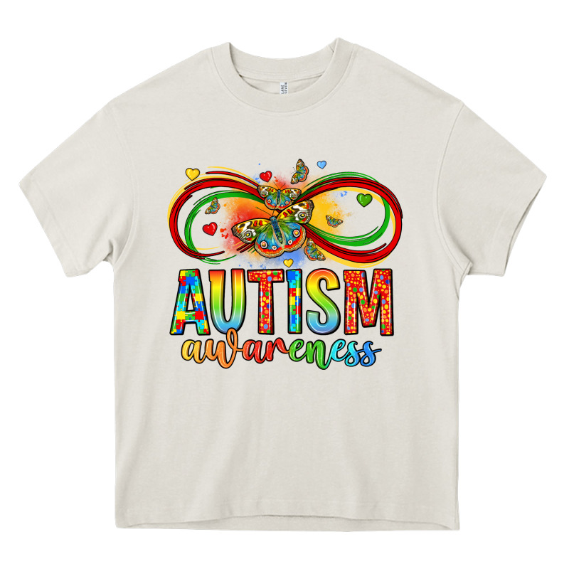 Autism Awareness Butterfly Infinity Symbol Heavy Core Tee by LillyAllenDesigns | Teevron