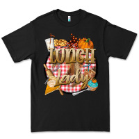 Black fall  lunch lady Premium Tee - BarkalooDesign