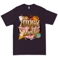 Plum fall  lunch lady Premium Tee - BarkalooDesign