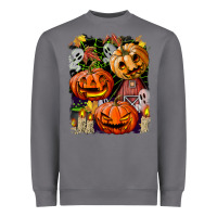 Storm Halloween Pumpkins Heavyweight Sweatshirt - BundleAndBundleShop