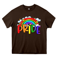 Chocolate Brown pride Heavy Core Tee - LillyAllenDesigns