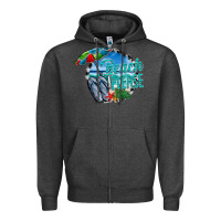 Charcoal Heather beach please Zipper Hoodie - CowhideDigitalArt