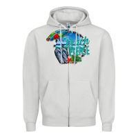 Dove Grey beach please Zipper Hoodie - CowhideDigitalArt