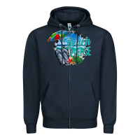 Navy beach please Zipper Hoodie - CowhideDigitalArt