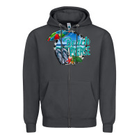 Smoke beach please Zipper Hoodie - CowhideDigitalArt