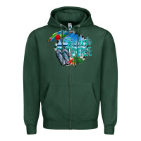 Sports Green beach please Zipper Hoodie - CowhideDigitalArt