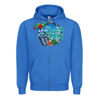True Royal beach please Zipper Hoodie - CowhideDigitalArt