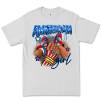 Dove Grey Afro american girl sneakers Premium Tee - RanaPortraitStore