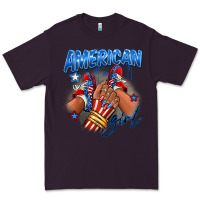 Plum Afro american girl sneakers Premium Tee - RanaPortraitStore