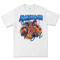 White Afro american girl sneakers Premium Tee - RanaPortraitStore